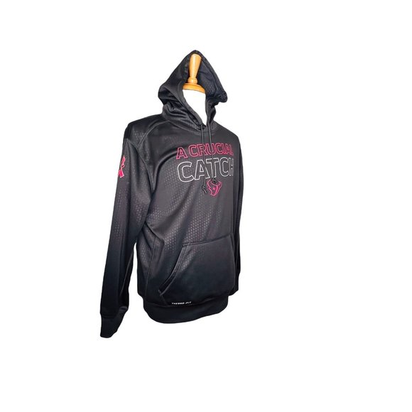 NFL Team Apparel Houston Texans The Crucial Catch Nike Hoodie Breast Cancer XL - Picture 6 of 9